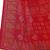 Red printed georgette saree with blouse