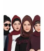 Set Of Four Stole Hijabs In Soft And Super Fine Georgette