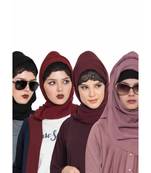 Set Of Four Stole Hijabs In Soft And Super Fine Georgette