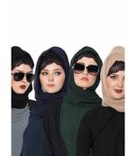 Set Of Four Stole Hijabs In Soft And Super Fine Georgette