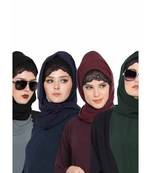 Set Of Four Stole Hijabs In Soft And Super Fine Georgette
