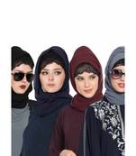 Set Of Four Stole Hijabs In Soft And Super Fine Georgette