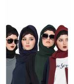 Set Of Four Stole Hijabs In Soft And Super Fine Georgette
