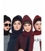 Set Of Four Stole Hijabs In Soft And Super Fine Georgette