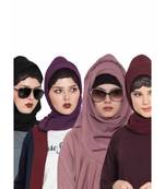 Set Of Four Stole Hijabs In Soft And Super Fine Georgette