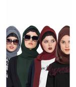 Set Of Four Stole Hijabs In Soft And Super Fine Georgette