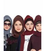 Set Of Four Stole Hijabs In Soft And Super Fine Georgette