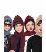 Set Of Four Stole Hijabs In Soft And Super Fine Georgette