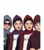 Set Of Four Stole Hijabs In Soft And Super Fine Georgette