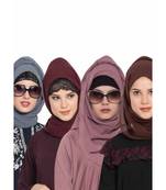 Set Of Four Stole Hijabs In Soft And Super Fine Georgette