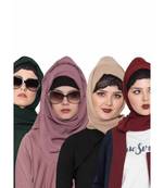 Set Of Four Stole Hijabs In Soft And Super Fine Georgette