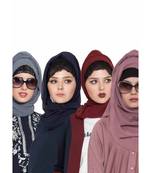 Set Of Four Stole Hijabs In Soft And Super Fine Georgette
