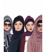 Set Of Four Stole Hijabs In Soft And Super Fine Georgette