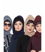 Set Of Four Stole Hijabs In Soft And Super Fine Georgette