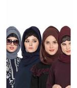 Set Of Four Stole Hijabs In Soft And Super Fine Georgette