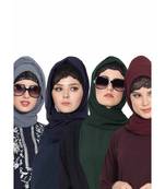 Set Of Four Stole Hijabs In Soft And Super Fine Georgette