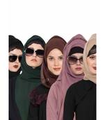 Set Of Five Stole Hijabs In Soft And Super Fine Georgette