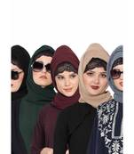Set Of Five Stole Hijabs In Soft And Super Fine Georgette