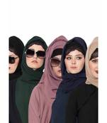 Set Of Five Stole Hijabs In Soft And Super Fine Georgette