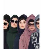 Set Of Five Stole Hijabs In Soft And Super Fine Georgette