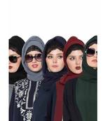 Set Of Five Stole Hijabs In Soft And Super Fine Georgette