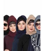 Set Of Five Stole Hijabs In Soft And Super Fine Georgette