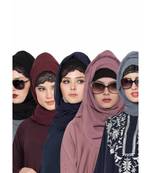 Set Of Five Stole Hijabs In Soft And Super Fine Georgette