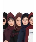 Set Of Five Stole Hijabs In Soft And Super Fine Georgette