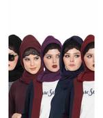 Set Of Five Stole Hijabs In Soft And Super Fine Georgette