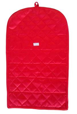 atorakushon Satin Fabric Cosmetic Makeup Pouch Payal Chain Wrist Watch Jewelry Organizer  Pack of 4 (Maroon) 2