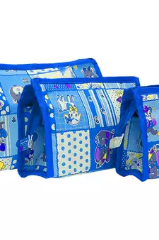 atorakushon   Imported Fabric  Multipurpose Make Up Pouch Jewellery Cosmetic Organizer For Women Set of 3 (Multicolor)