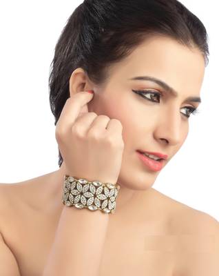 Exclusive Fancy Floral Kundan Austrian Stone Work Design Bracelet 2