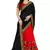 Black Embroidered Georgette Saree With Blouse