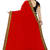 Red Embroidered Georgette Saree With Blouse