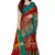 Red Embroidered Cotton Silk Saree With Blouse