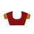 Red Embroidered Cotton Silk Saree With Blouse