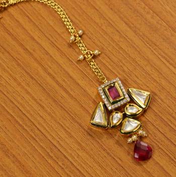 Red Ruby       Maang-Tikka 1
