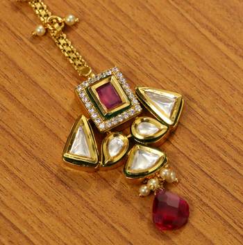 Red Ruby       Maang-Tikka 2