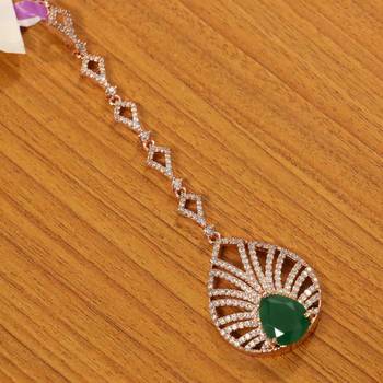 Green Onyx Maang-Tikka 1