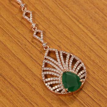 Green Onyx Maang-Tikka 2