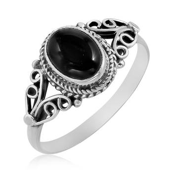 Black Onyx 925 Sterling Silver Rings 1