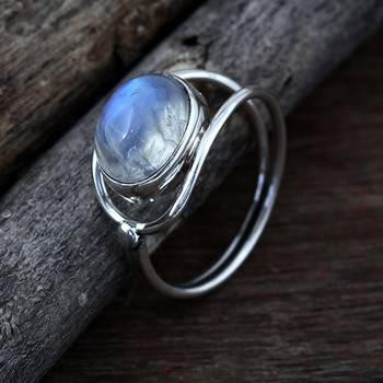 Multicolor Moonstone 925 Sterling Silver Rings 4