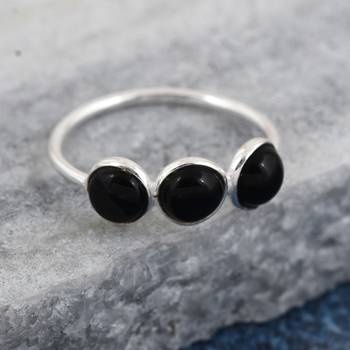 Black Onyx 925 Sterling Silver Rings 3