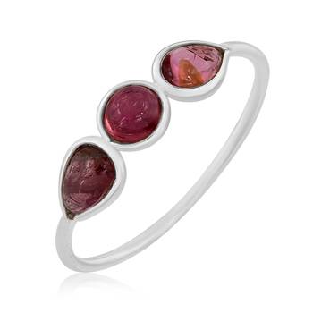 Multicolor Tourmaline Sterling Silver Rings 1