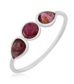 Multicolor Tourmaline Sterling Silver Rings
