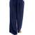 Blue plain polyester palazzo-pants