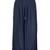 Blue plain polyester palazzo-pants