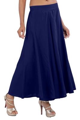 Royal-blue plain viscose palazzo-pants 3
