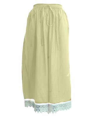 Cream plain viscose palazzo-pants 1