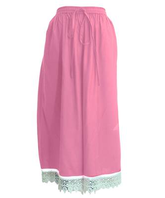 Baby-pink plain viscose palazzo-pants 1